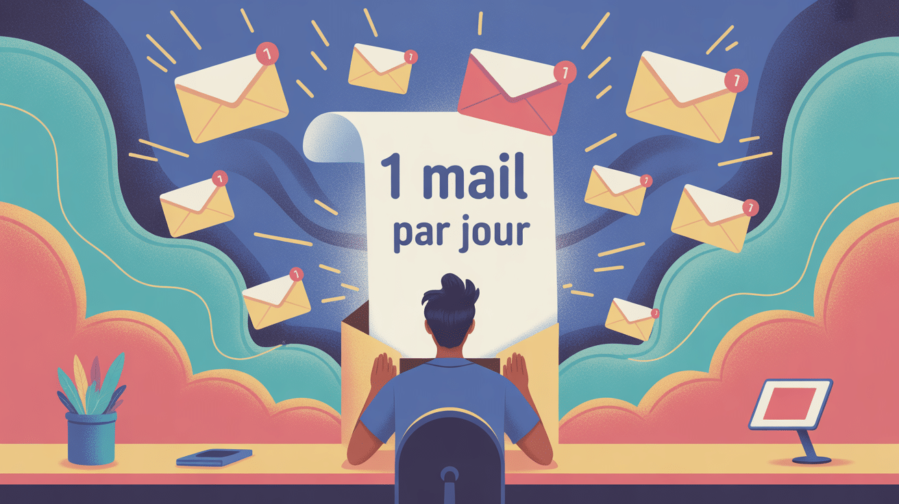 1 mail par jour avis concept apprentissage email