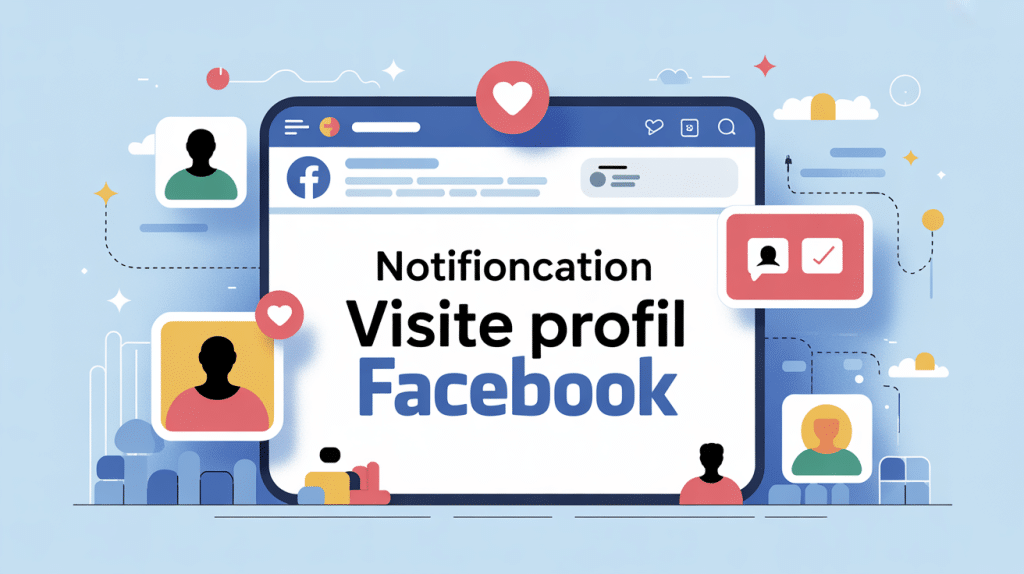 activer notification visite profil facebook illustration confidentialité sécurité