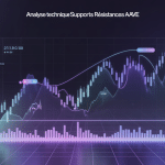 analyse technique support resistance aave sur graphique crypto