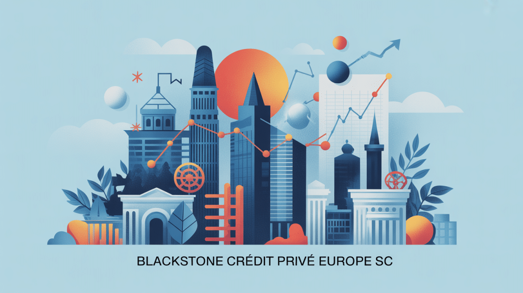blackstone crédit privé europe sc illustration vecteur finance européenne