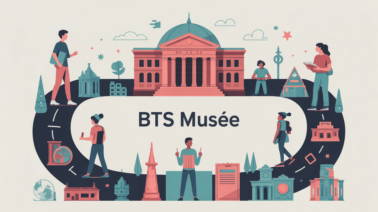 illustration bts musee parcours étudiant vers métiers culturels