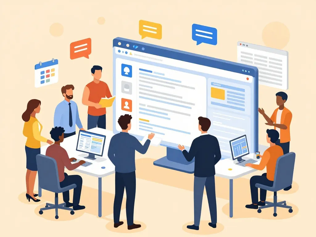 Scène Atolia équipe en collaboration numérique