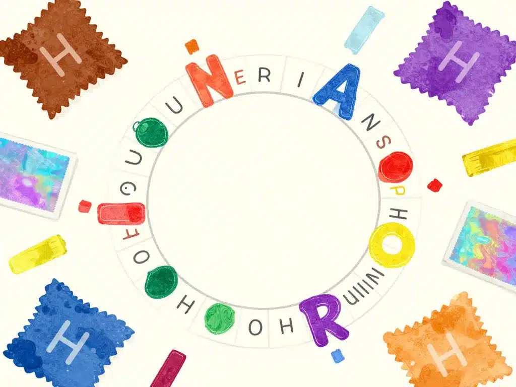 Swatches couleur en h petit bac notepad