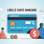 libellé de la carte bancaire exemple illustration vectorielle