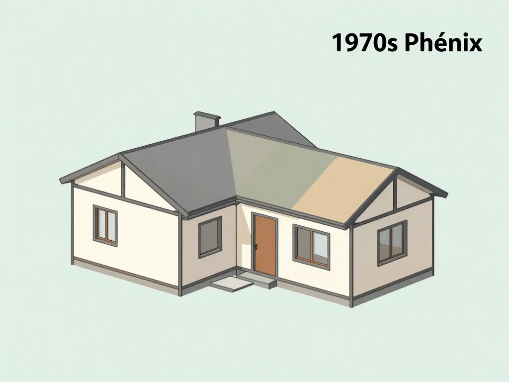 Maison Phenix 1970 amiante caractéristiques du bâti