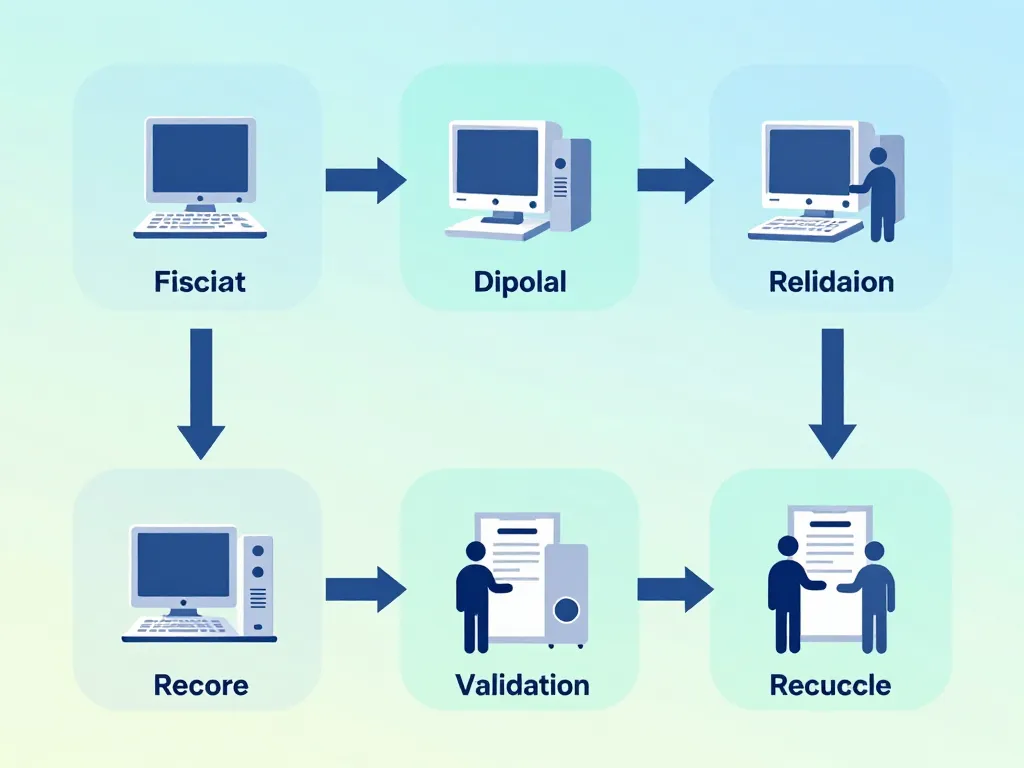 processus mise au rebut étape entreprise
