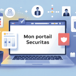 illustration mon portail securitas ordinateur accès centralisé