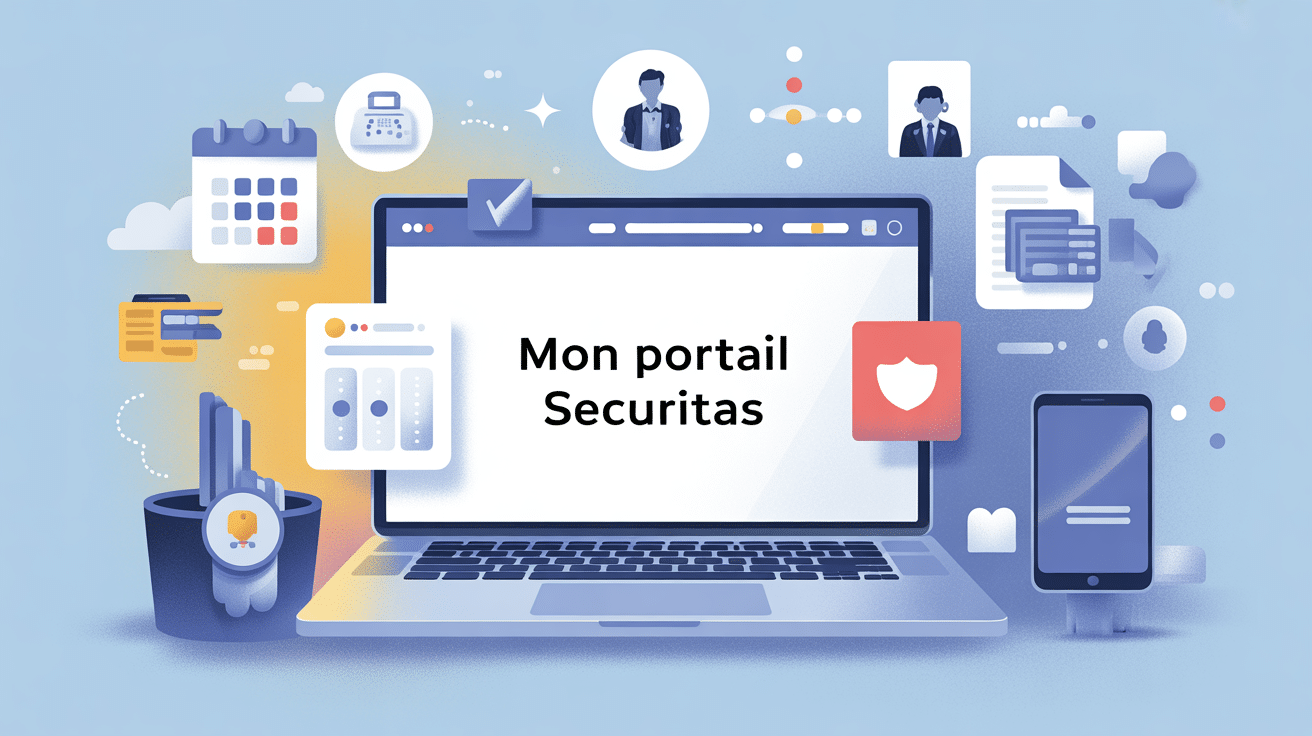 illustration mon portail securitas ordinateur accès centralisé