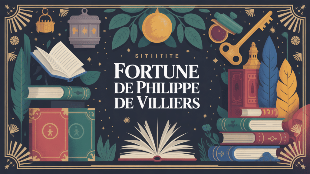 philippe de villiers fortune, éléments symboliques et titre au centre