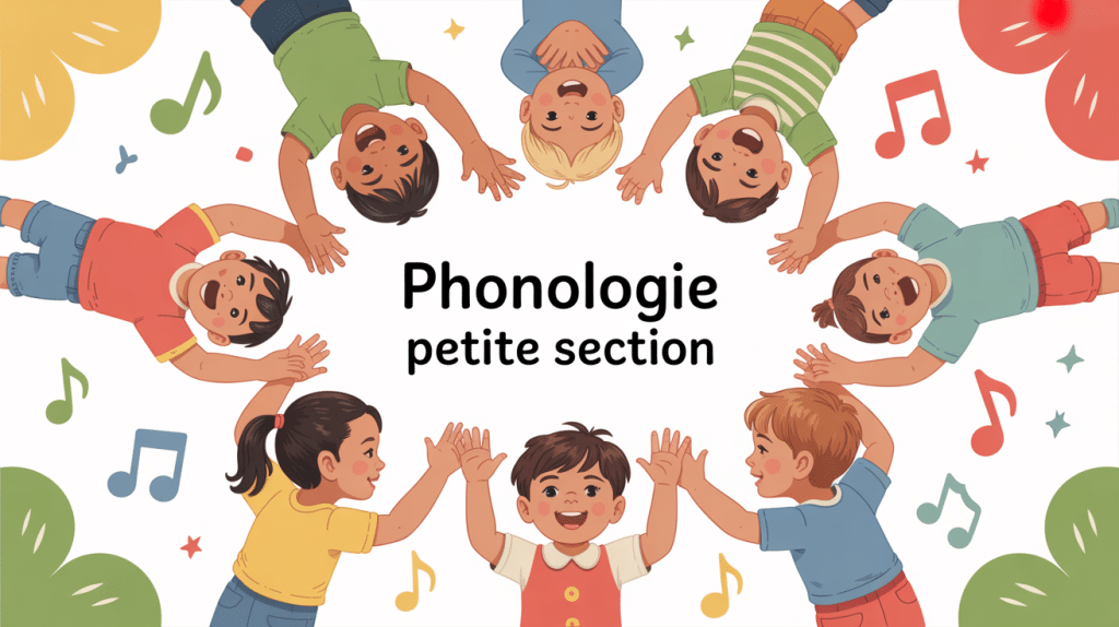 Enfants apprennent la phonologie PS en cercle