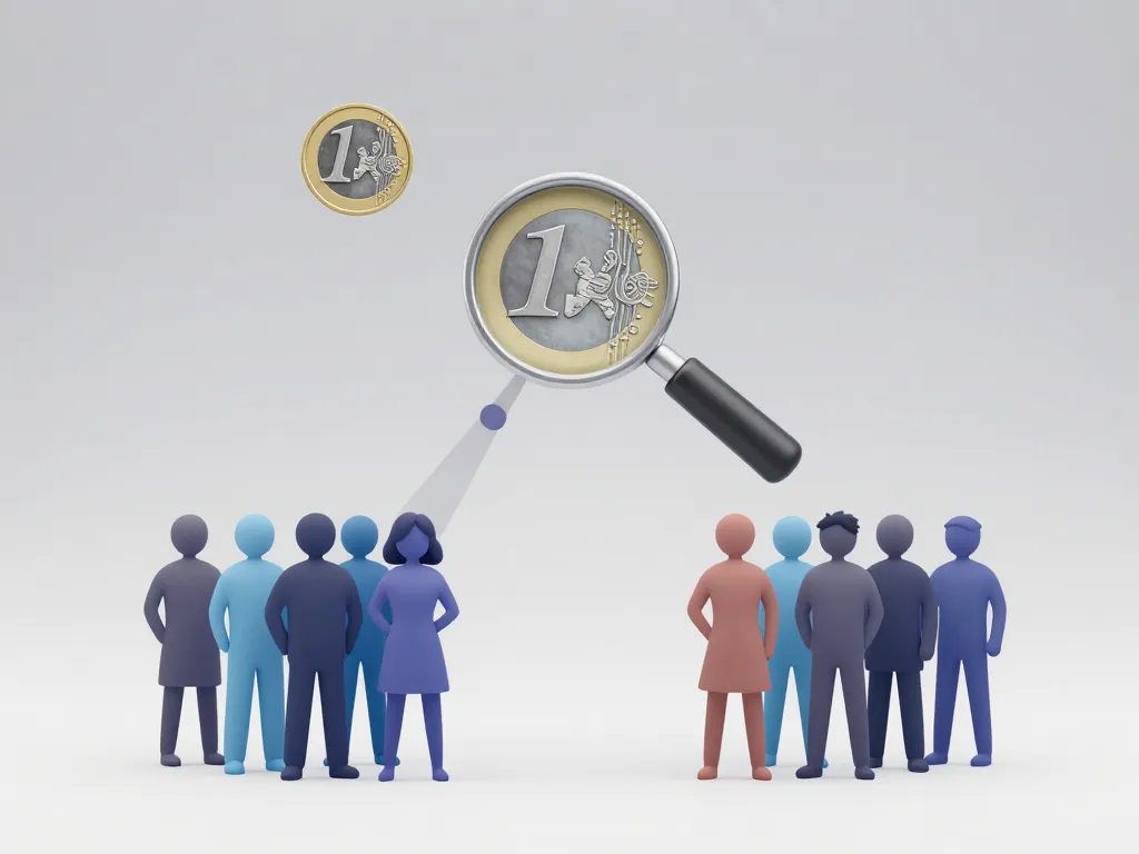 diagramme piece 1 euro rare facteurs