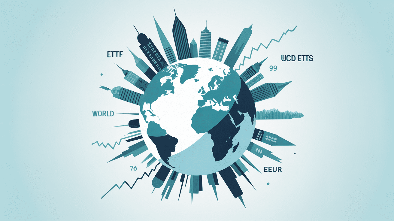 amundi etf msci world ucits etf eur globe graphique investissement