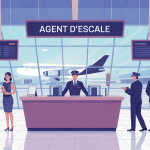 illustration métier comment devenir agent d'escale