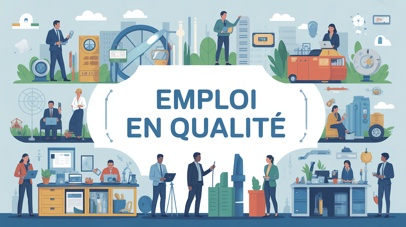 illustration emploi en qualité métiers et carrières