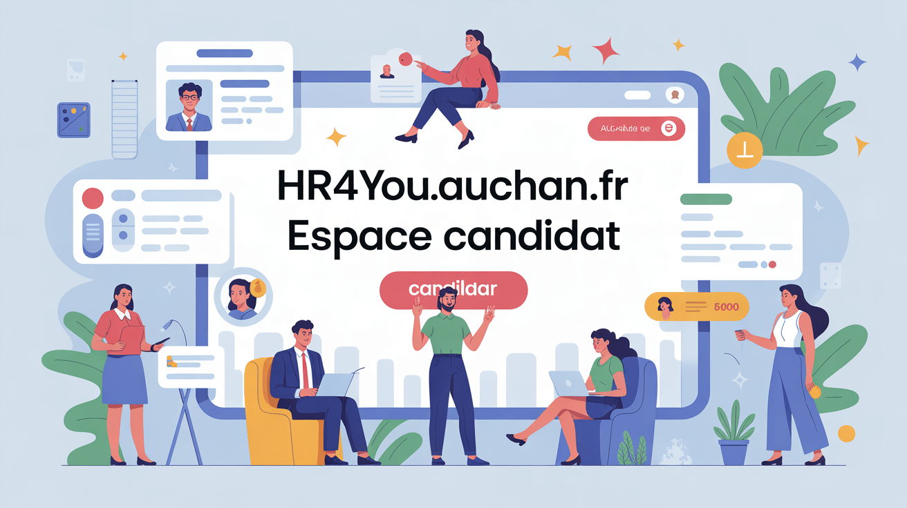 https //hr4you.auchan.fr espace candidat gestion candidature illustration