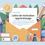 illustration moderne lettre de motivation apprentissage