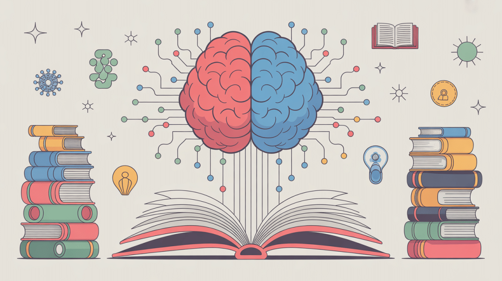 liv ia illustration diversité des livres autour intelligence artificielle