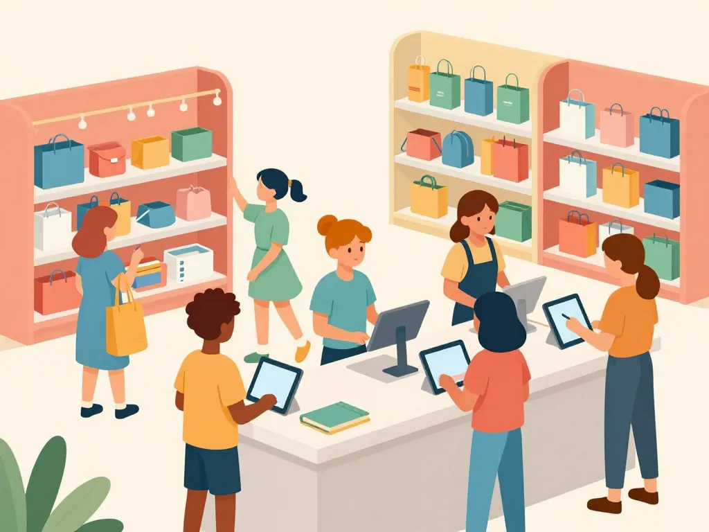 Lycée bac pro commerce salle de classe pratique