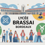 Lycée Brassai Bordeaux ambiance moderne illustration