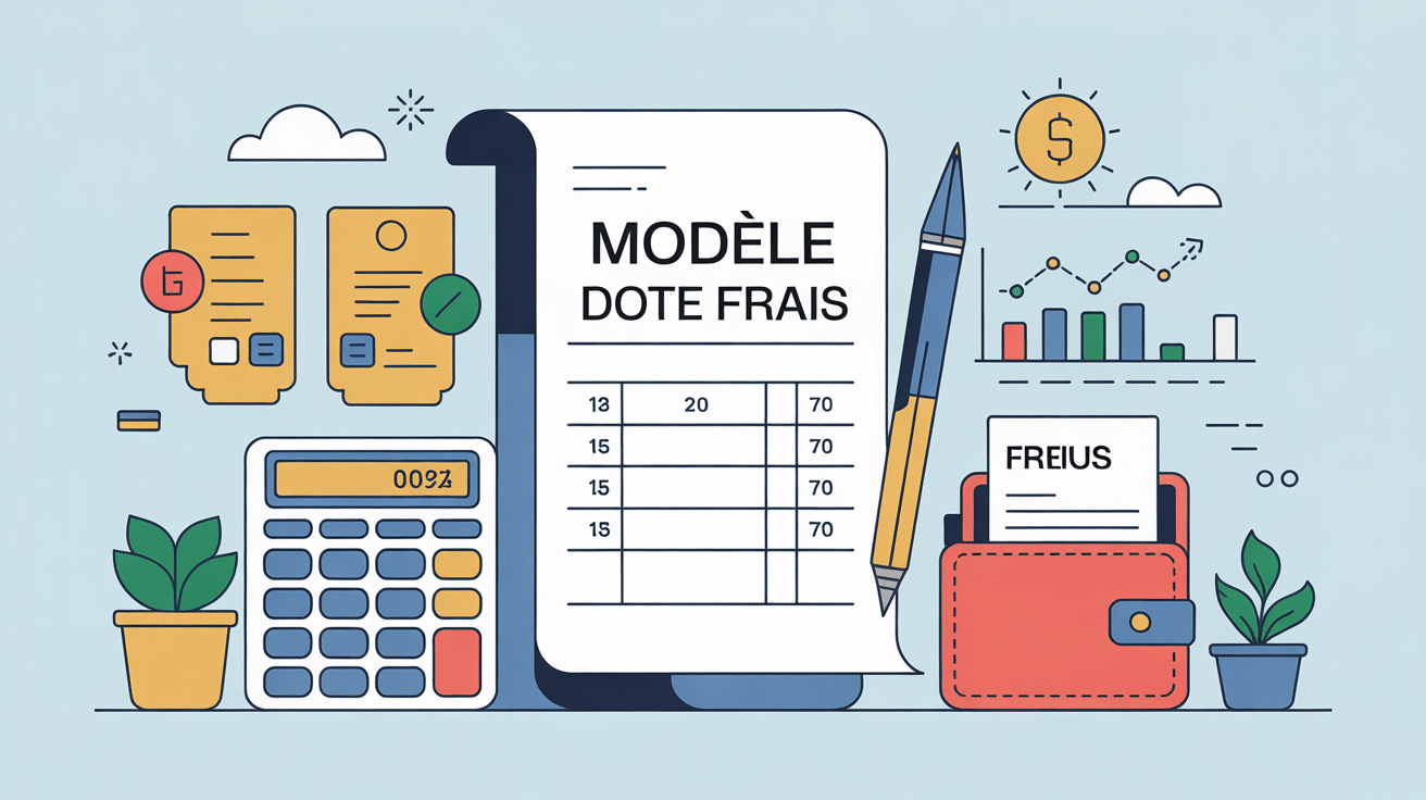 modele note de frais illustration gestion notes