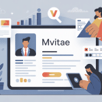 Illustration de Mvitae pour créer un CV en ligne rapidement