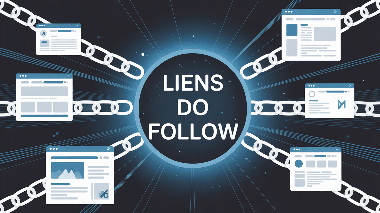 illustration lien do follow entre sites web