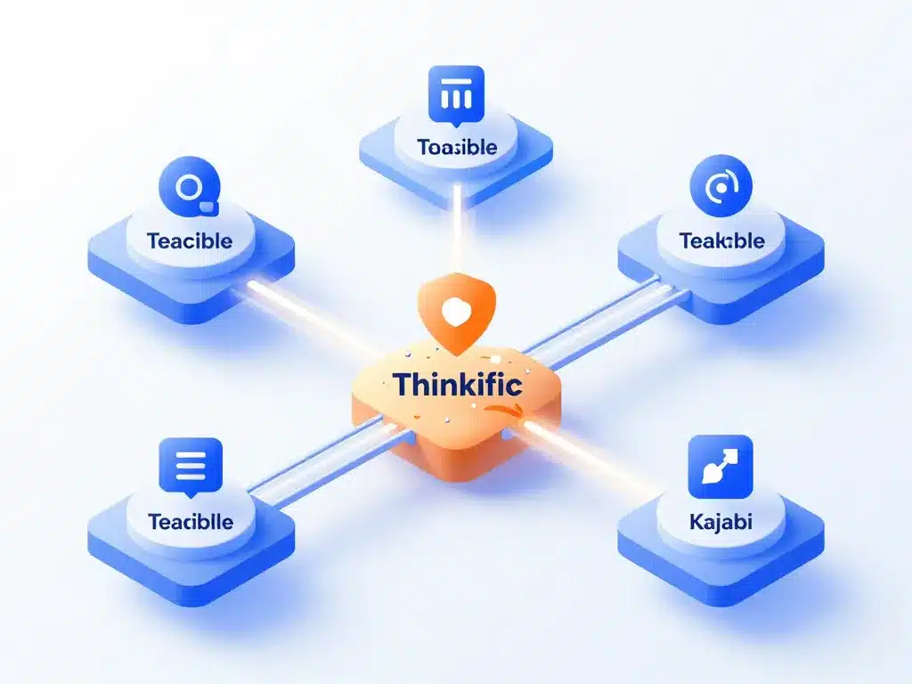 thinkific panorama plateforme LMS illustration