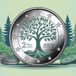 valeur pièce 2 euros arbre de vie 2023 mise en avant