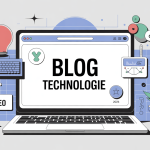 Création blog technologie illustration moderne