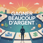 comment gagner beaucoup d argent illustration vecteur chemins business carrière investissement