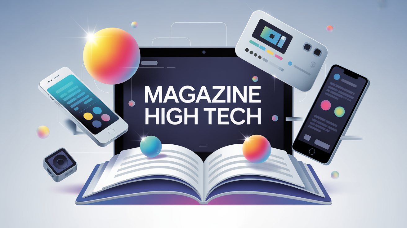 Illustration magazine high tech moderne high tech