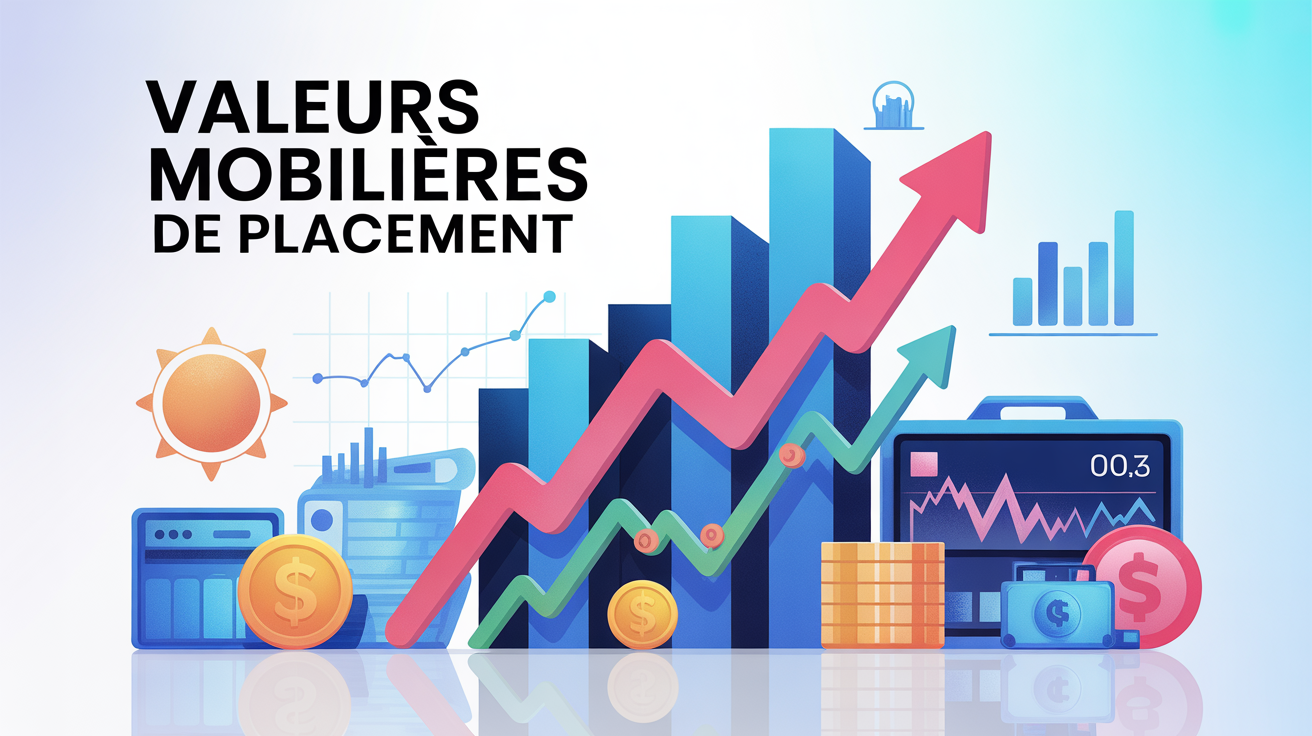 valeur mobiliere de placement illustration graphique moderne