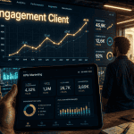 customer engagement équipe marketing écran digital