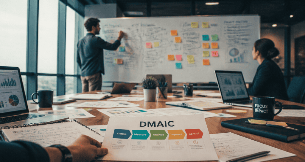dmaic schéma réunion processus
