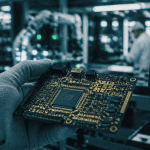 Entreprise electronique carte électronique main gantée