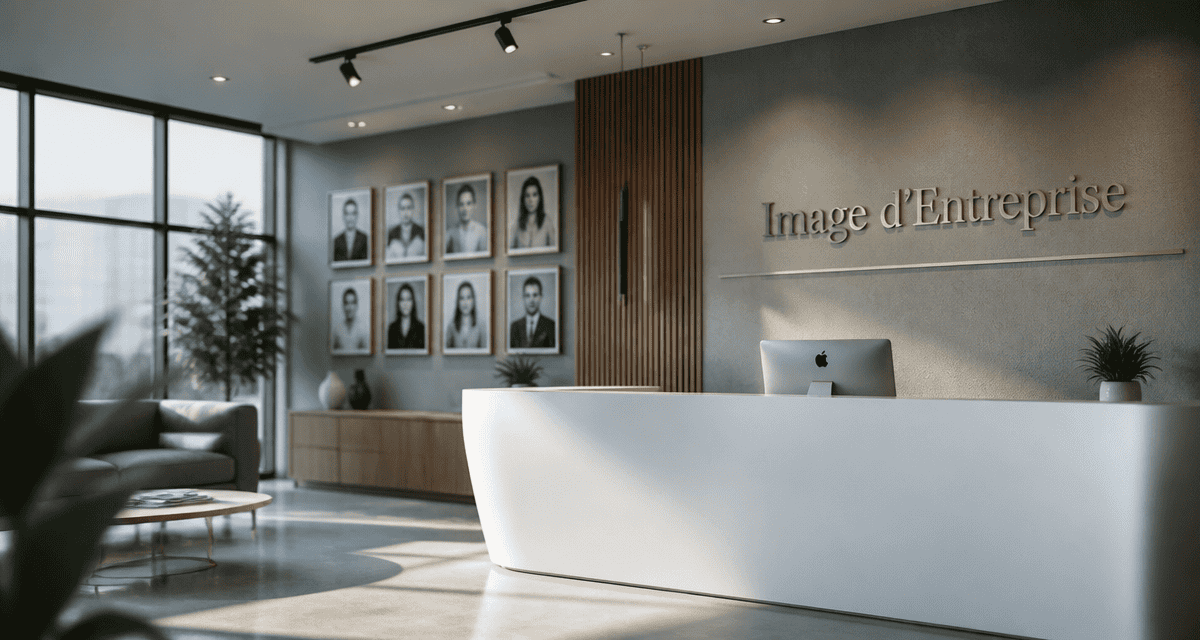 entreprise image espace accueil contemporain
