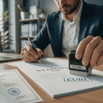 eurl statut entrepreneur signe document
