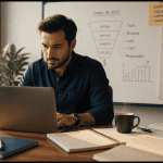 infopreneur travaillant ordinateur bureau