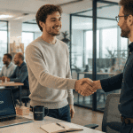 intégration entreprise nouveau collaborateur open space