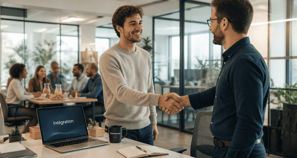 intégration entreprise nouveau collaborateur open space