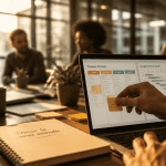 methode gestion de projet en équipe avec kanban et gantt