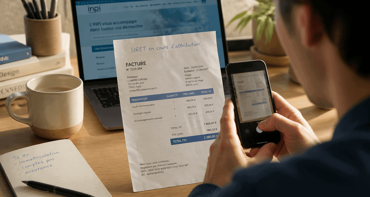 puis je facturer sans numero siret facture sur bureau
