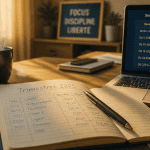validation trimestre retraite auto entrepreneur 2025 carnet et ordinateur