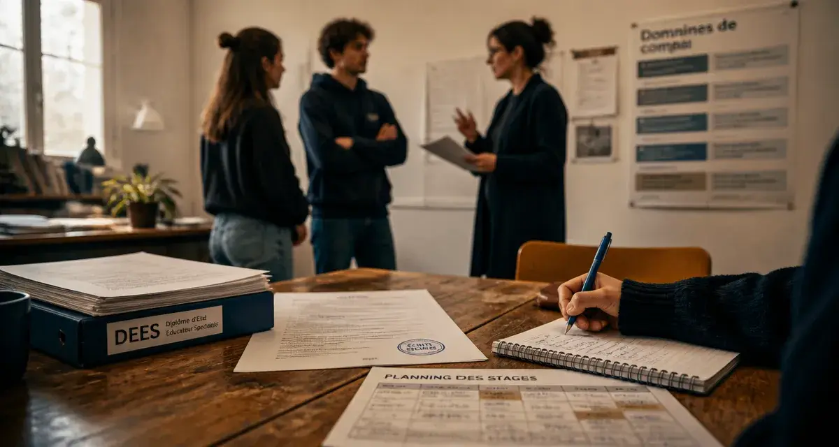 Educateur spécialisé etudes : dossier DEES et notes en centre de formation
