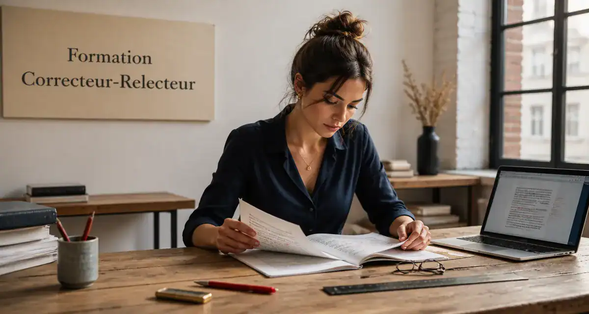 formation correcteur relecteur femme relit manuscrit