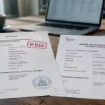 kbis sirene documents officiels sur bureau