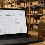 logiciel de gestion de stock gratuit sur ordinateur en entrepôt