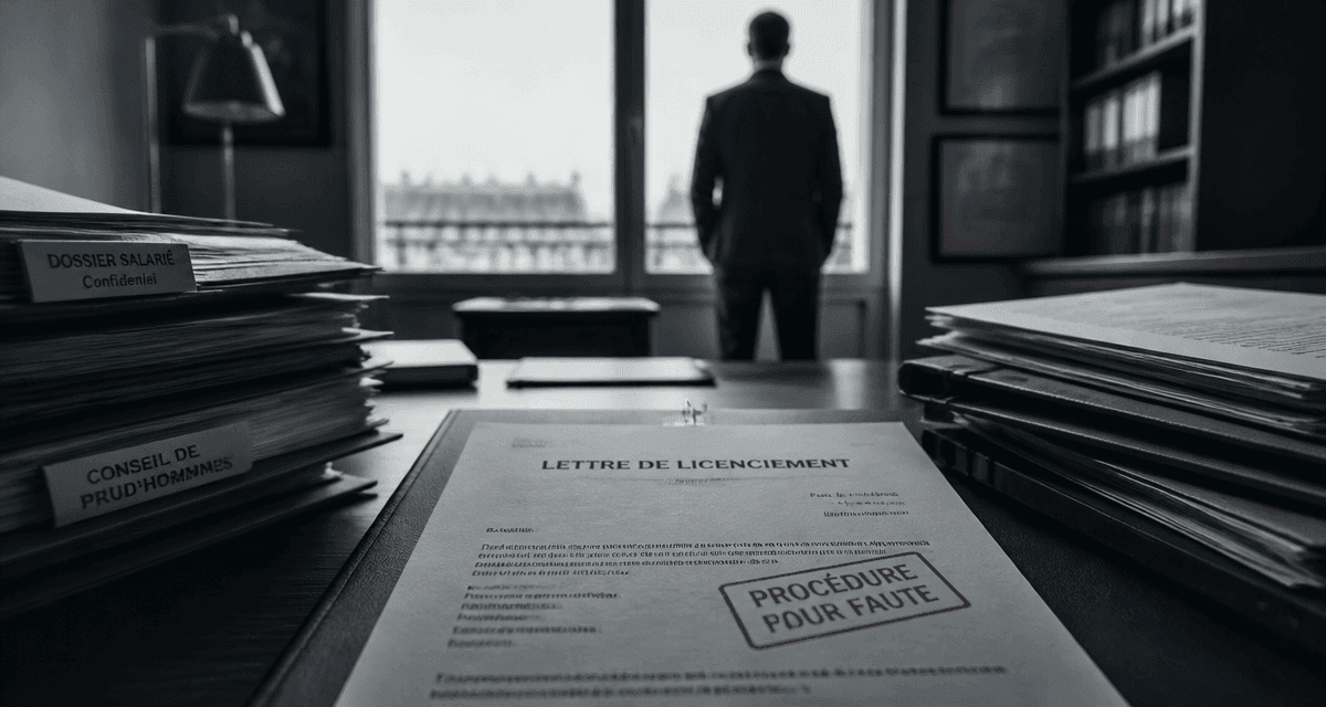 procedure licenciement faute lettre bureau