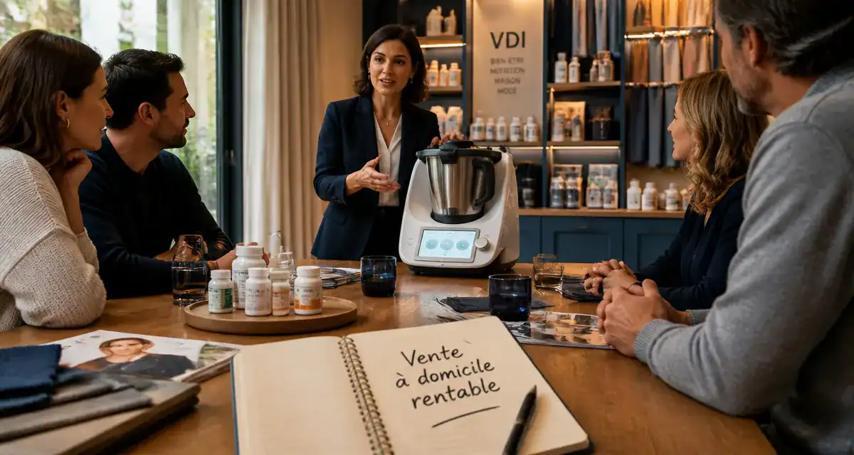 vente à domicile qui rapporte le plus, démonstration produits