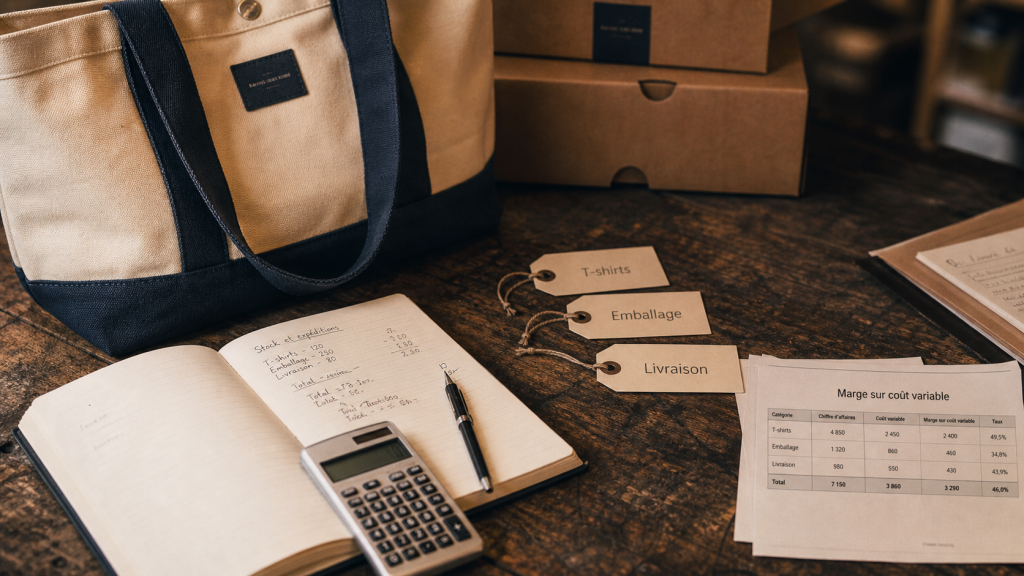 Charges variables exemple : marge sur coût variable en commerce et services